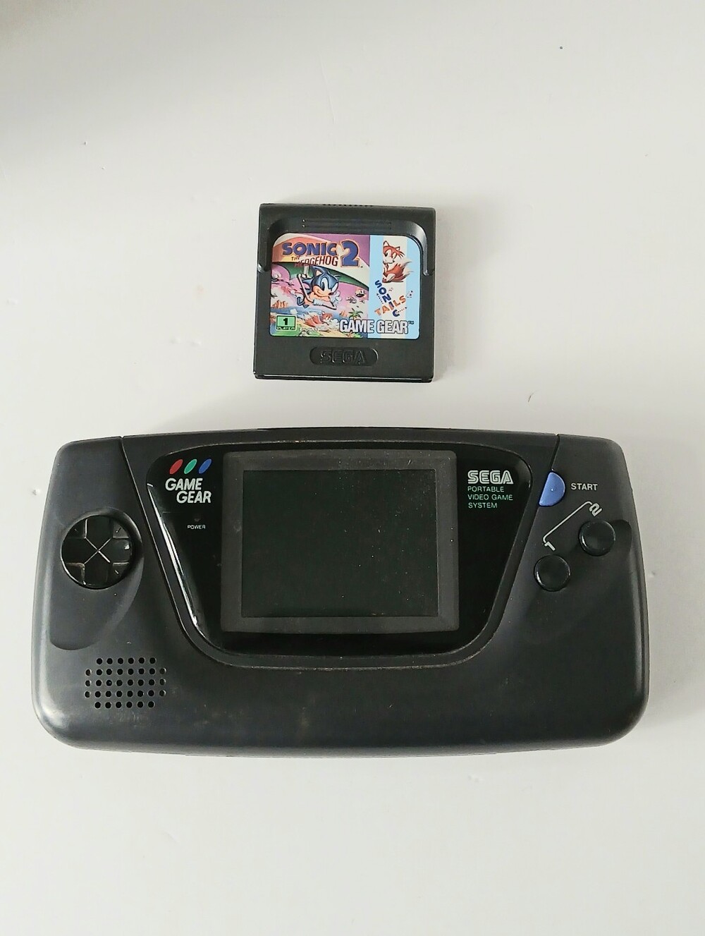 Sega Game Gear Handheld Console FOR PARTS OR REPAIR + 1 Game